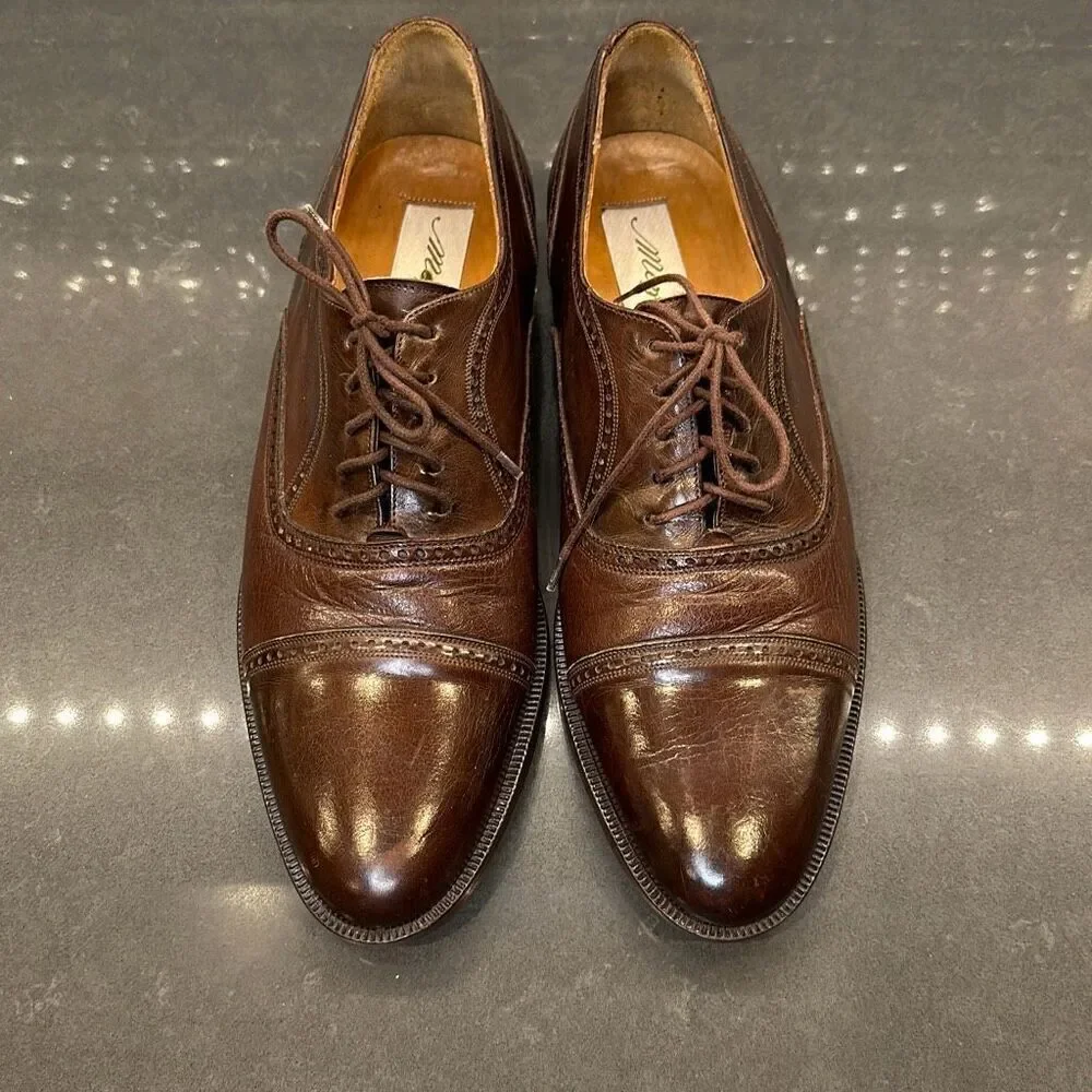 Mezlan Florence Leather Oxford Lace Dress Shoes